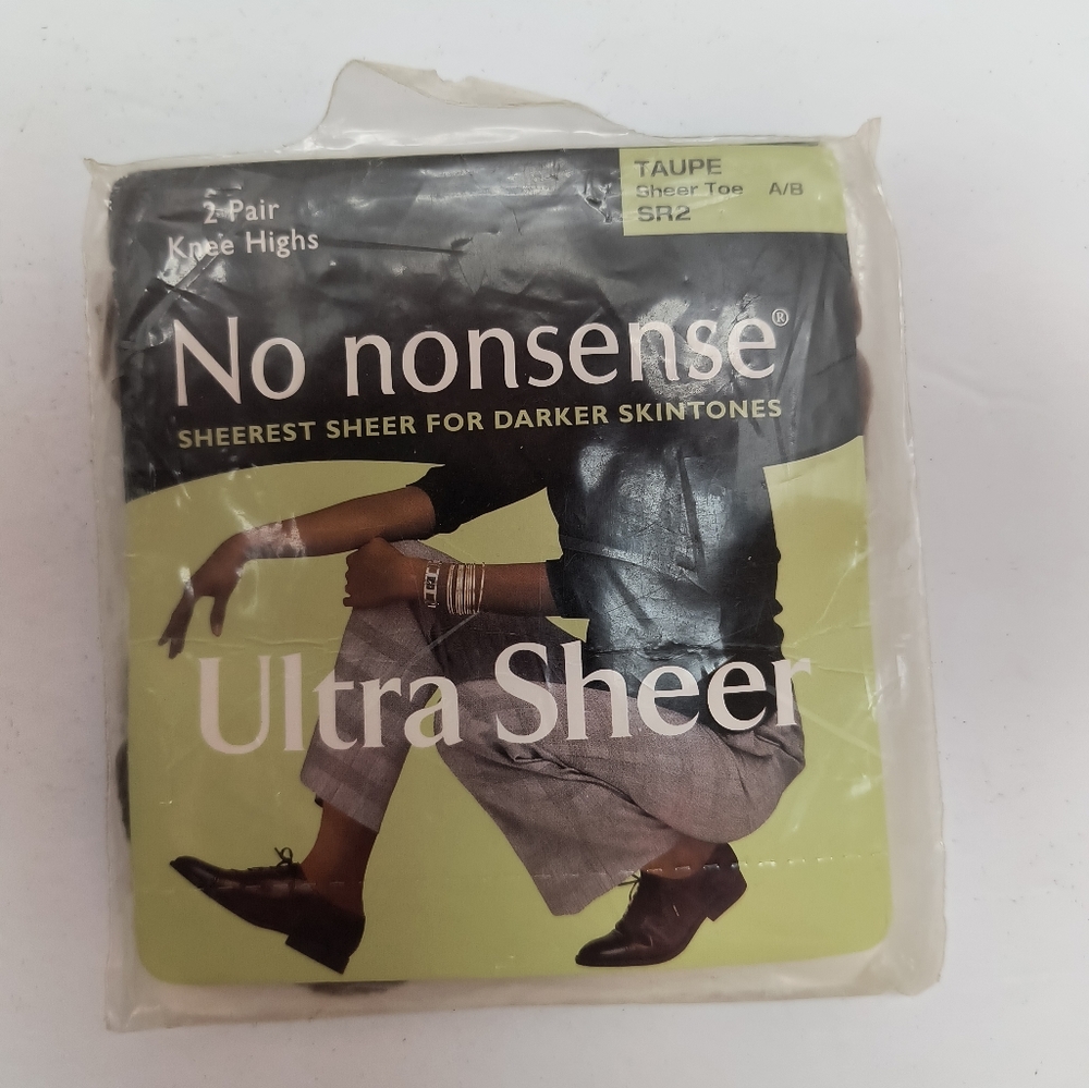 No Nonsense 2 Pair Knee Highs Taupe